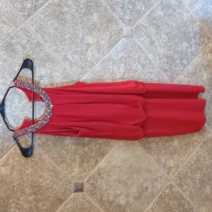 Laundry Red jeweled Halter dress size 4